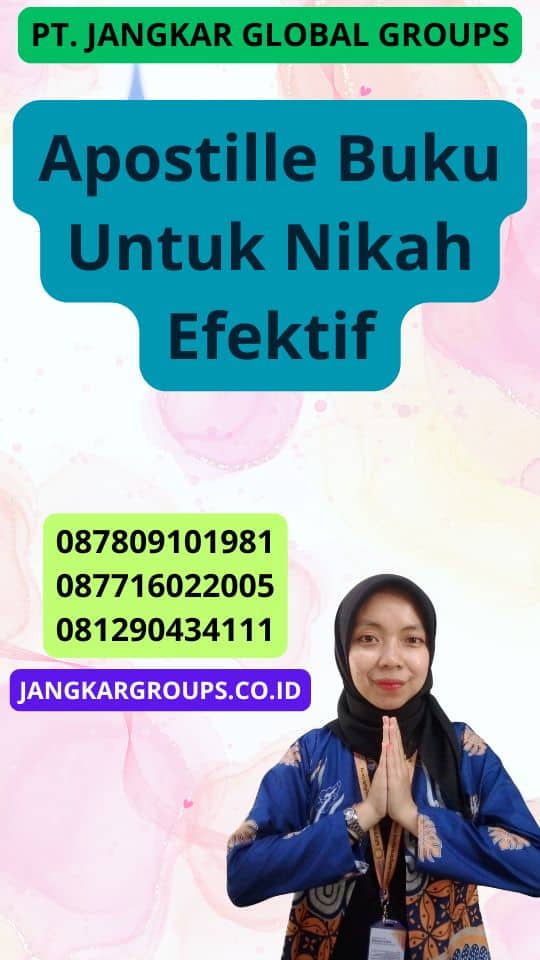 Apostille Buku Untuk Nikah Efektif