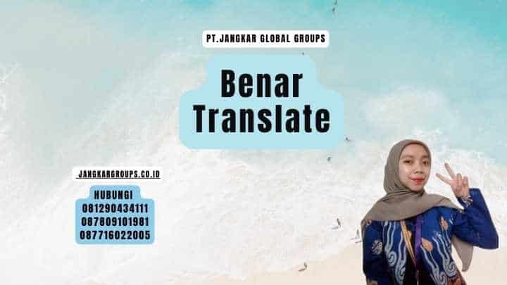 Benar Translate