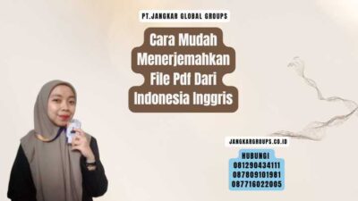 Cara Mudah Menerjemahkan File Pdf Dari Indonesia Inggris