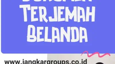 Contoh Dokumen Terjemah Belanda