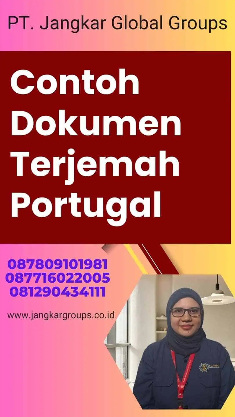 Contoh Dokumen Terjemah Portugal