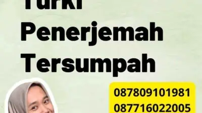 Contoh Hasil Penerjemah Turki Penerjemah Tersumpah