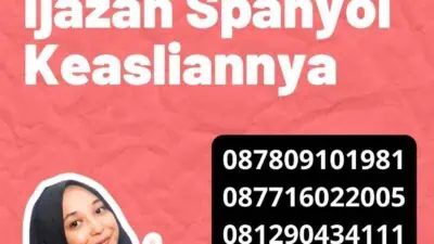 Contoh Penerjemah Ijazah Spanyol Keasliannya