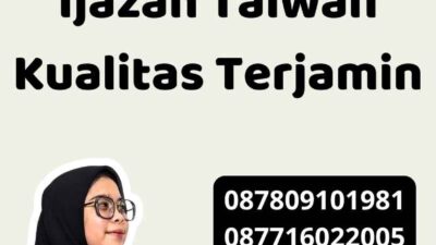 Contoh Terjemahan Ijazah Taiwan Kualitas Terjamin