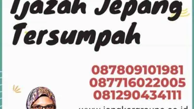 Contoh Translate Ijazah Jepang Tersumpah