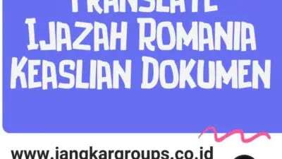 Contoh Translate Ijazah Romania Keaslian Dokumen