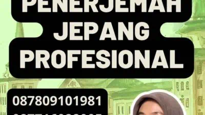 Dokumen Hasil Penerjemah Jepang Profesional