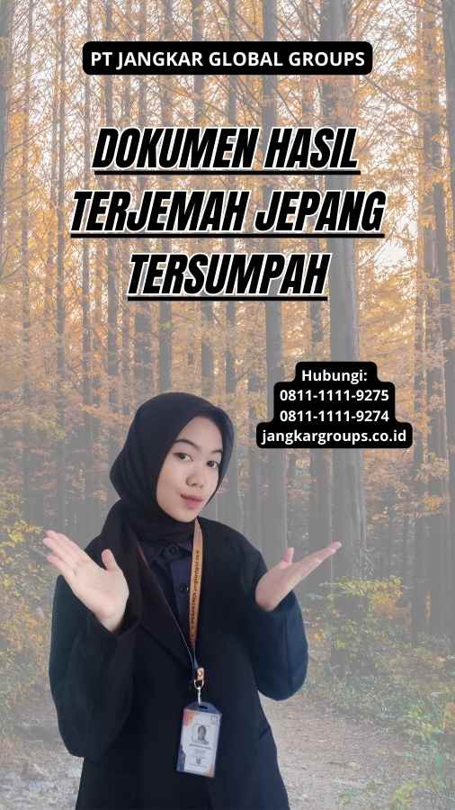 Dokumen Hasil Terjemah Jepang Tersumpah