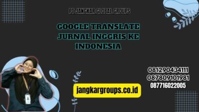 Google Translate Jurnal Inggris Ke Indonesia