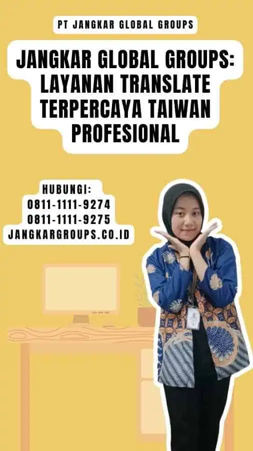 Jangkar Global Groups Layanan Translate Terpercaya Taiwan Profesional