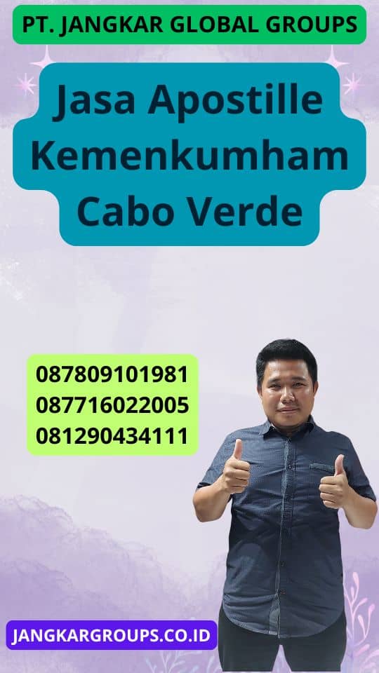 Jasa Apostille Kemenkumham Cabo Verde