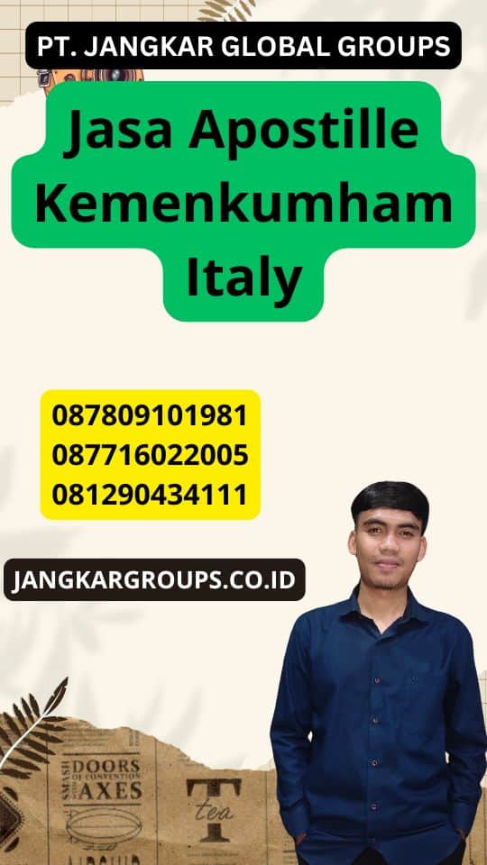 Jasa Apostille Kemenkumham Italy