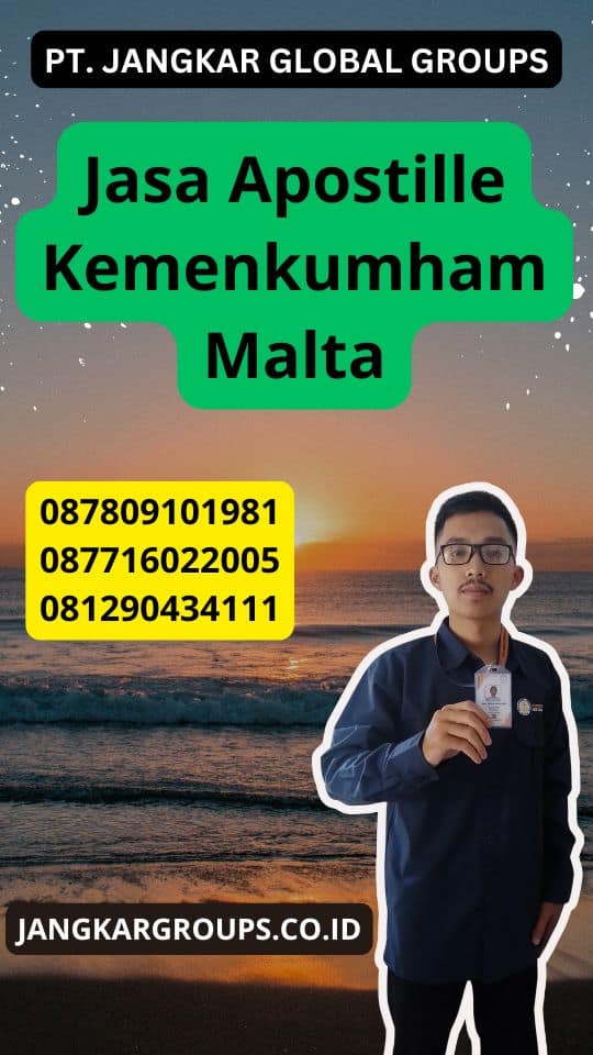 Jasa Apostille Kemenkumham Malta