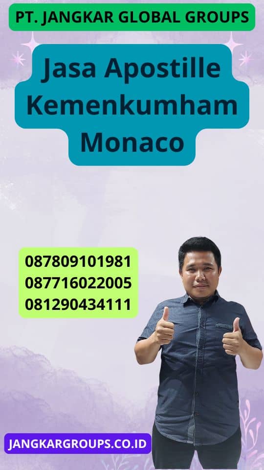 Jasa Apostille Kemenkumham Monaco