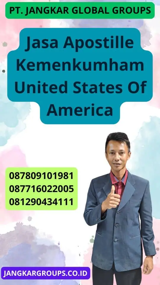 Jasa Apostille Kemenkumham United States Of America