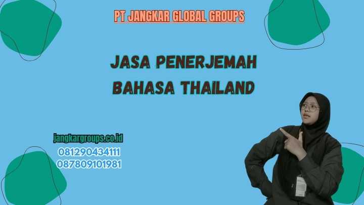 Jasa Penerjemah Bahasa Thailand