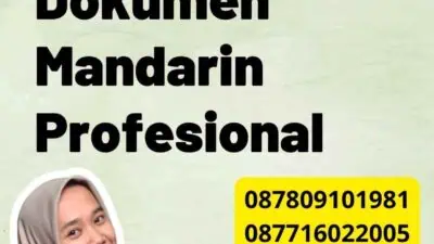 Jasa Penerjemah Dokumen Mandarin Profesional