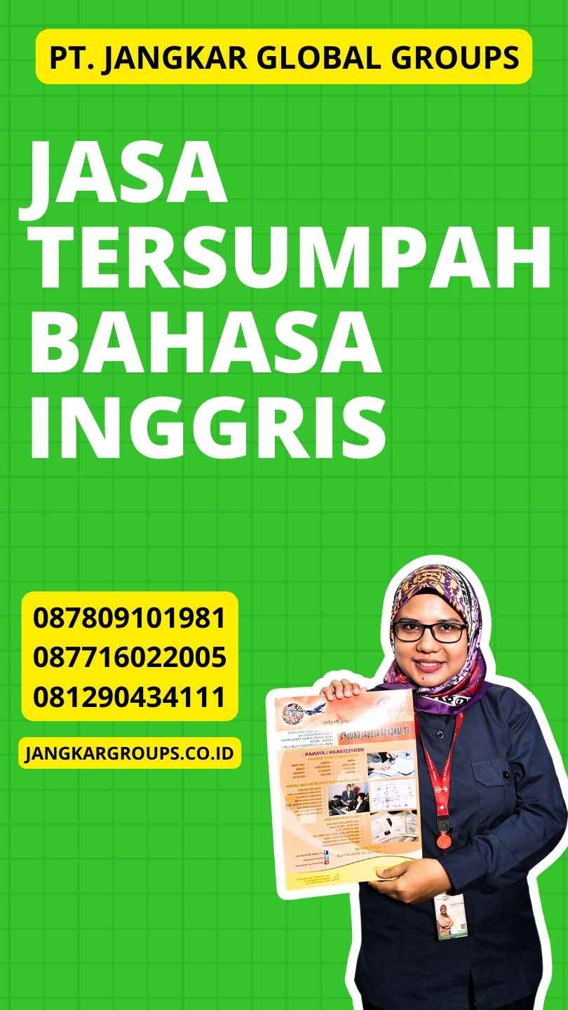 Jasa Tersumpah Bahasa Inggris