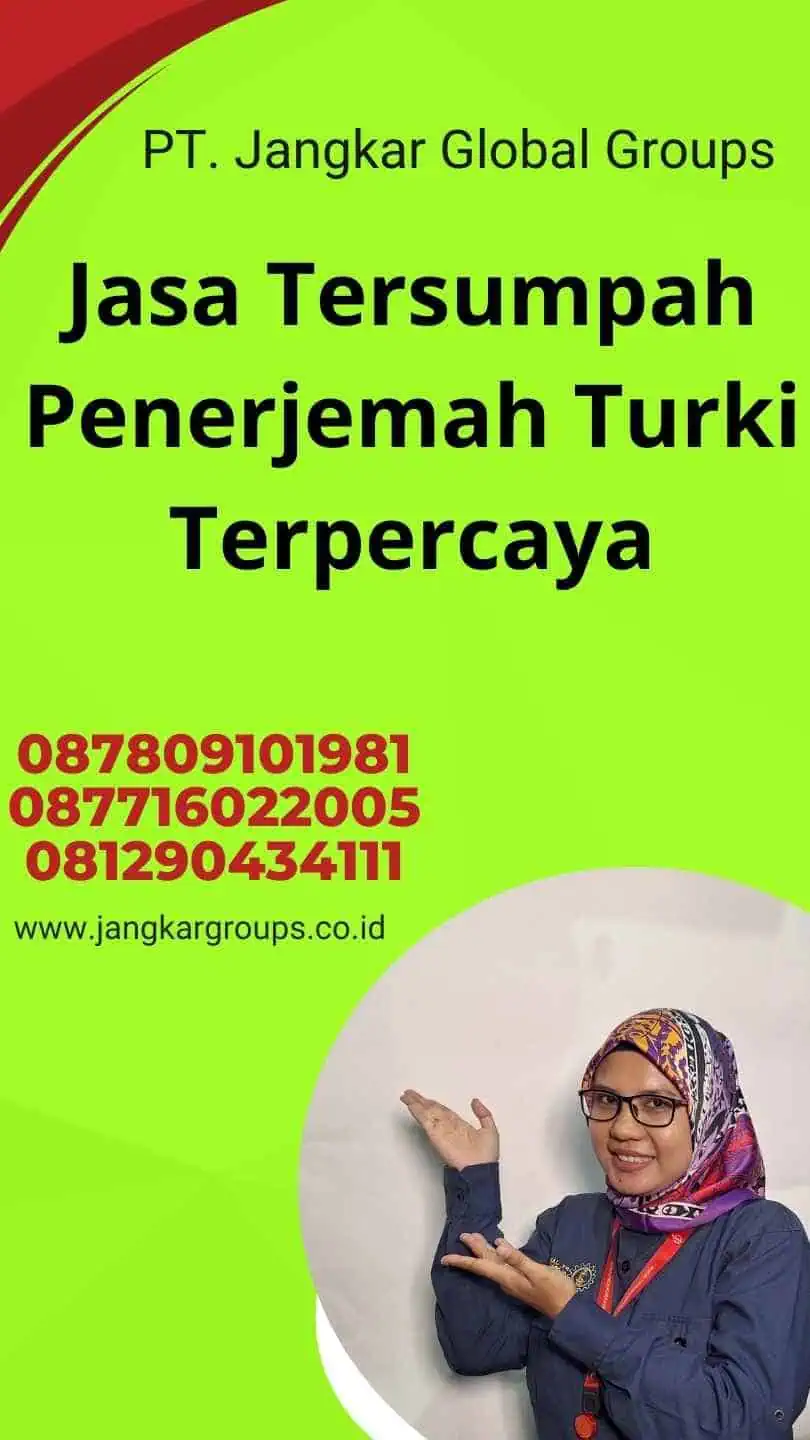 Jasa Tersumpah Penerjemah Turki Terpercaya