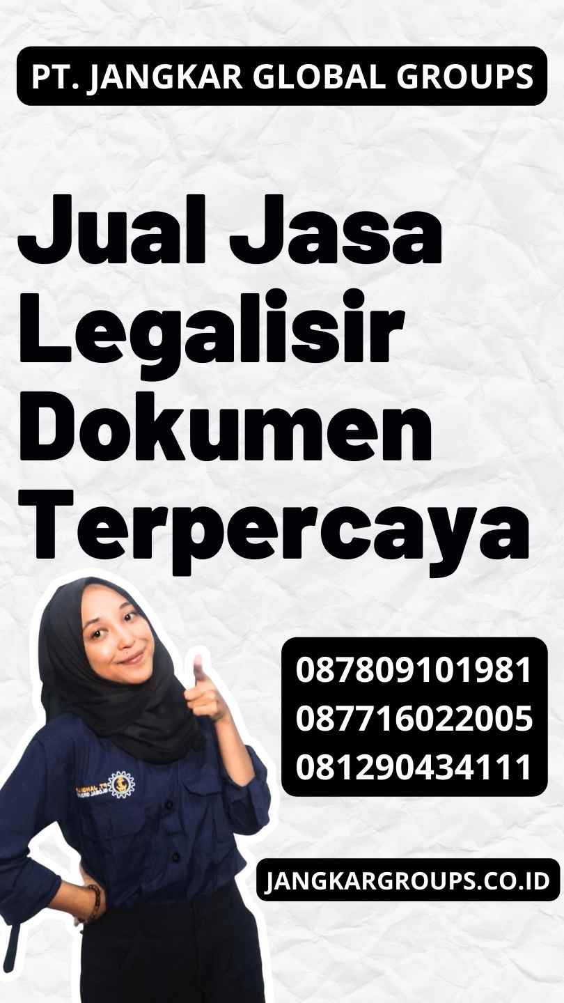 Jual Jasa Legalisir Dokumen Terpercaya