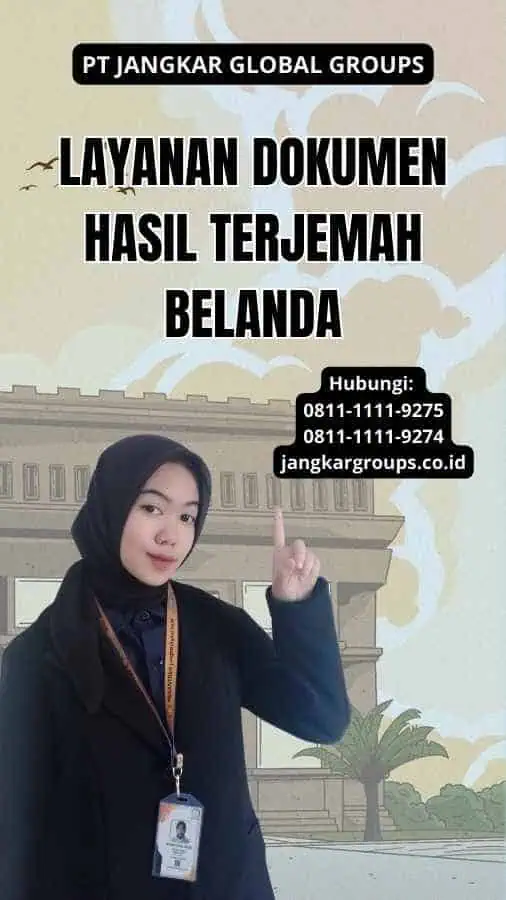 Layanan Dokumen Hasil Terjemah Belanda