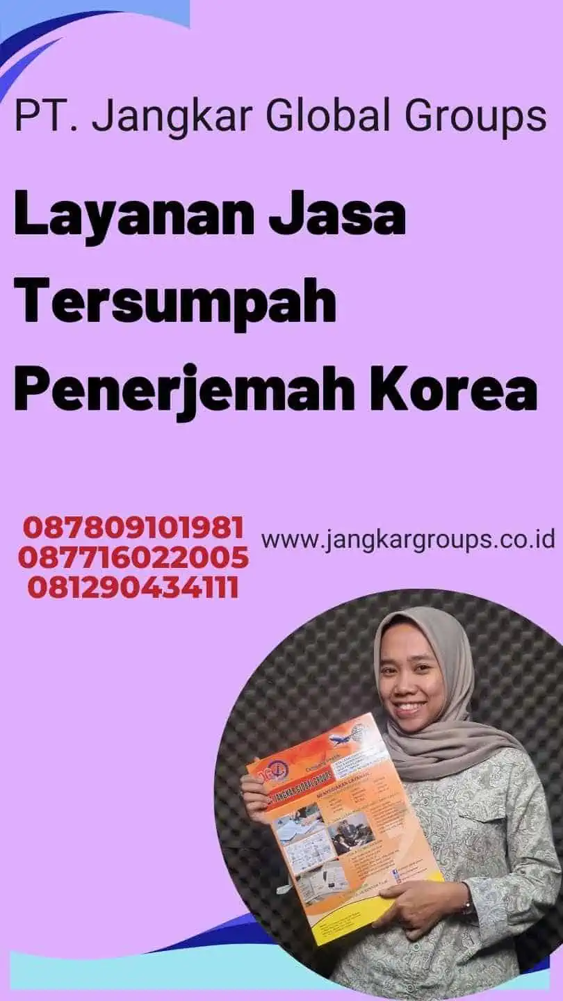 Layanan Jasa Tersumpah Penerjemah Korea