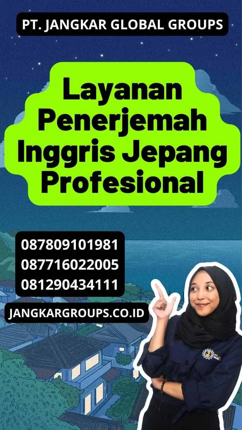 Layanan Penerjemah Inggris Jepang Profesional