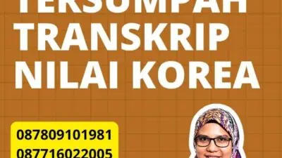 Layanan Penerjemah Tersumpah Transkrip Nilai Korea