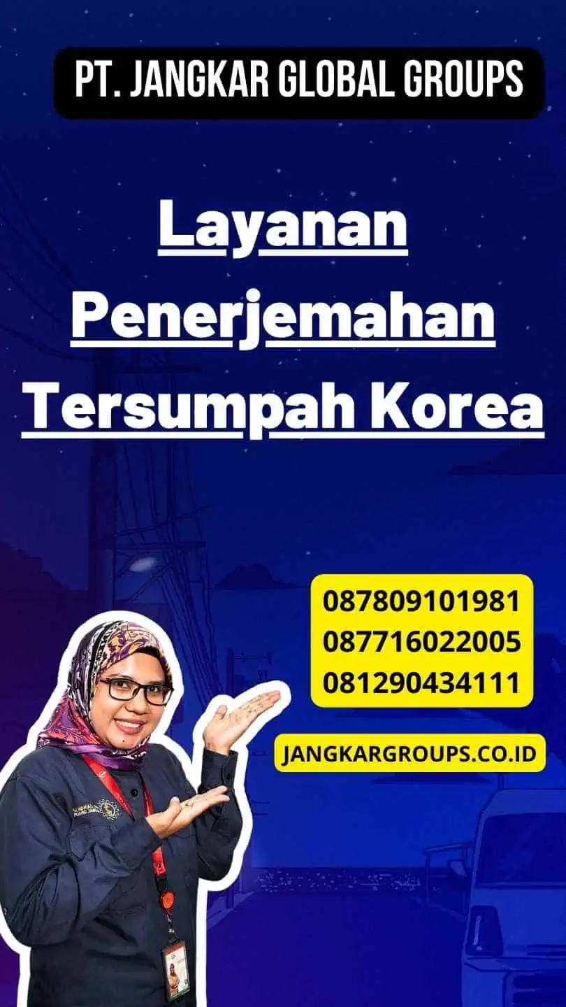 Layanan Penerjemahan Tersumpah Korea