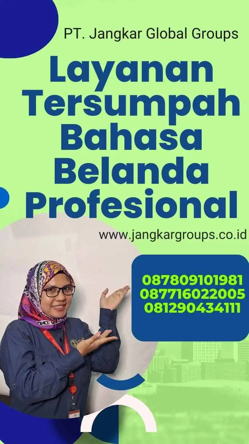 Layanan Tersumpah Bahasa Belanda Profesional