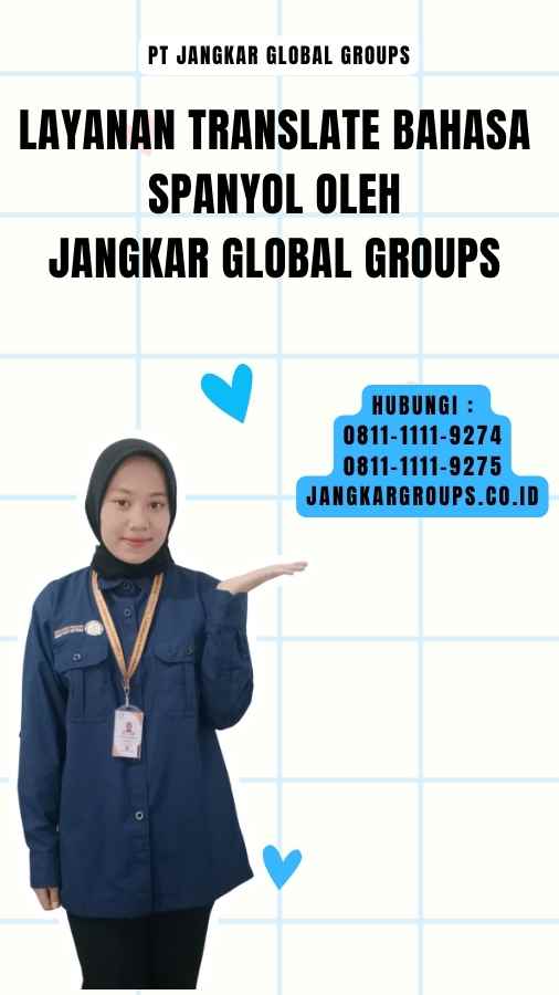 Layanan Translate Bahasa Spanyol oleh Jangkar Global Groups