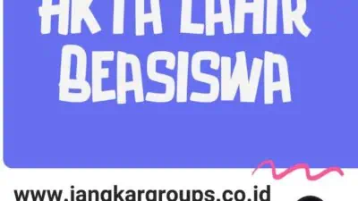 Legalisasi Akta lahir Beasiswa