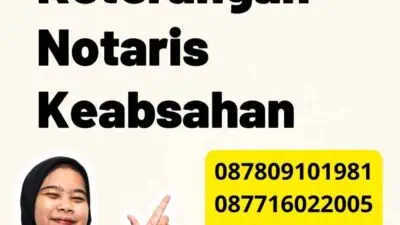 Legalisir Surat Keterangan Notaris Keabsahan