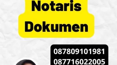 Legalisir Tandatangan Notaris Dokumen