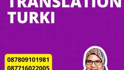 Mengenal Sworn Translation Turki