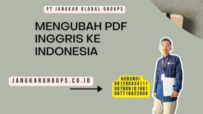 Mengubah Pdf Inggris Ke Indonesia