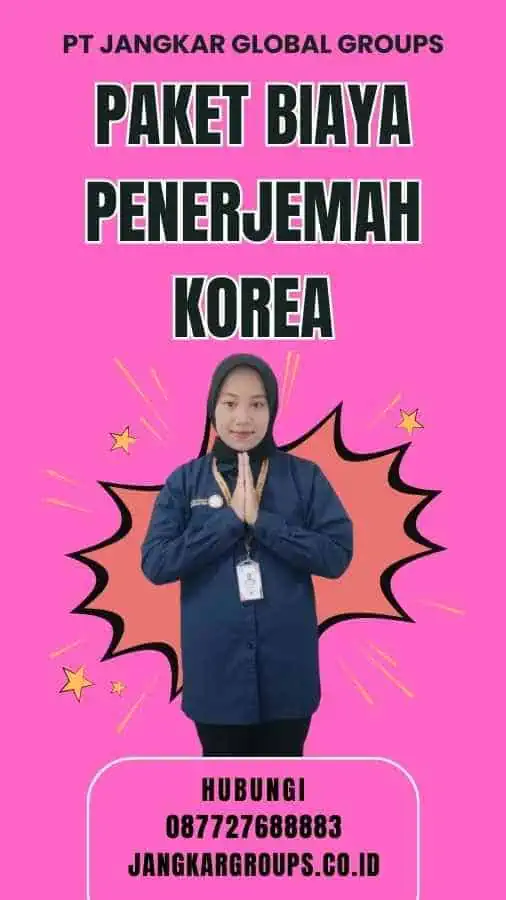 Paket Biaya Penerjemah Korea