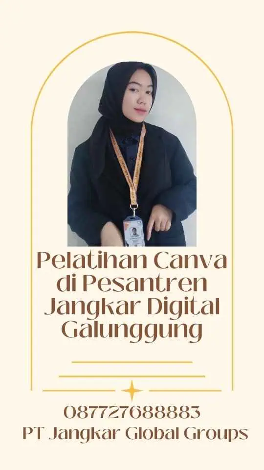 Pelatihan Canva di Pesantren Jangkar Digital Galunggung