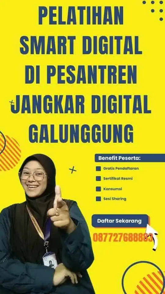 Pelatihan Smart Digital di Pesantren Jangkar Digital Galunggung