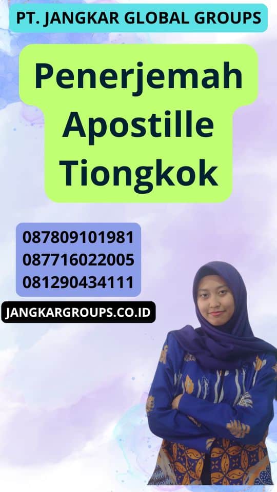 Penerjemah Apostille Tiongkok