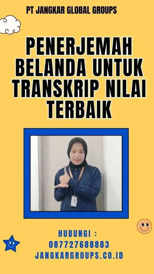 Penerjemah Belanda untuk Transkrip Nilai terbaik