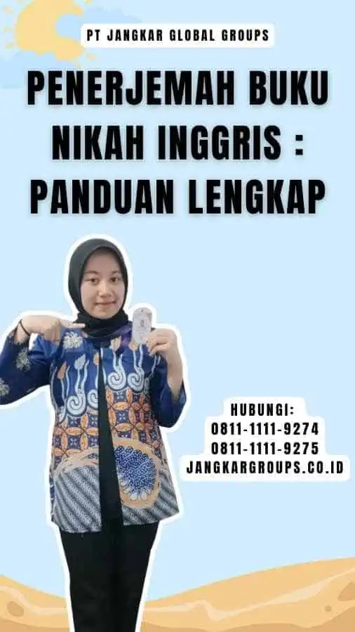 Penerjemah Buku Nikah Inggris Panduan Lengkap