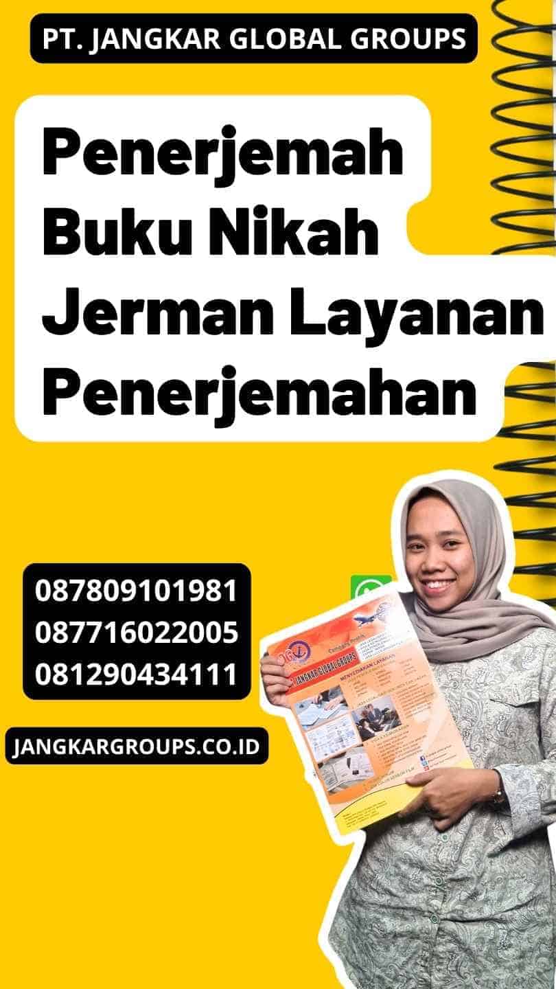 Penerjemah Buku Nikah Jerman Layanan Penerjemahan