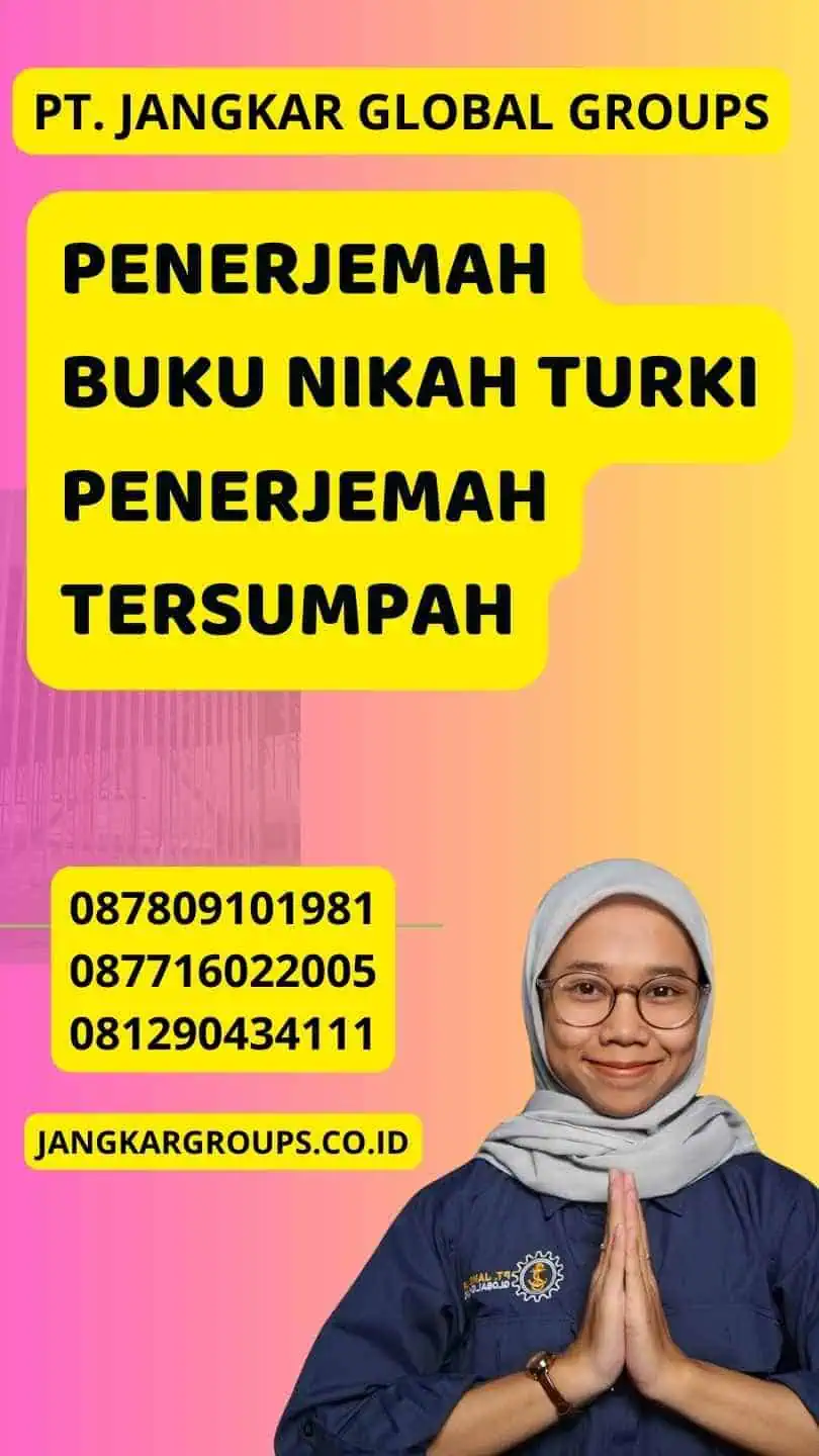 Penerjemah Buku Nikah Turki Penerjemah Tersumpah