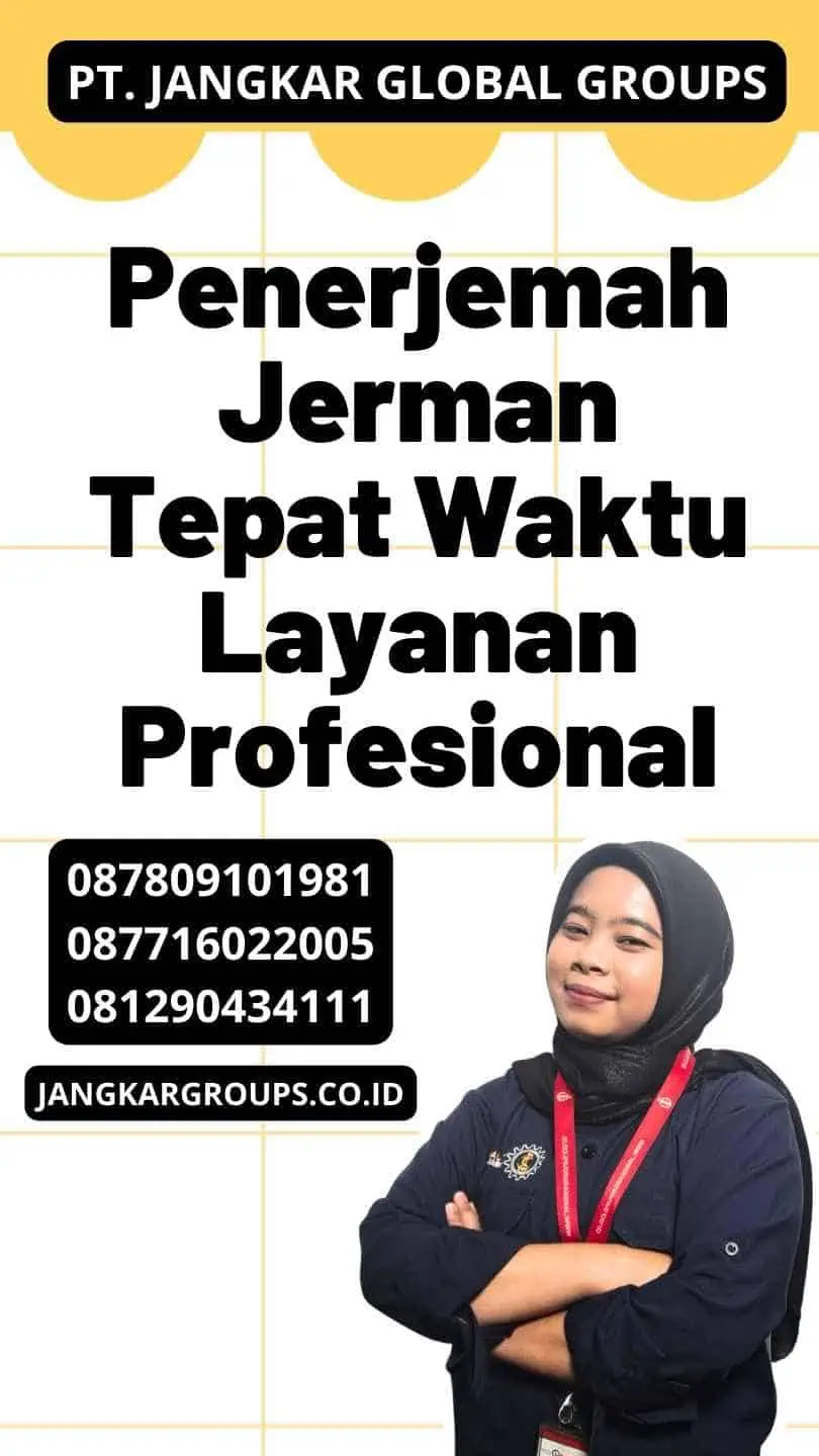 Penerjemah Jerman Tepat Waktu Layanan Profesional