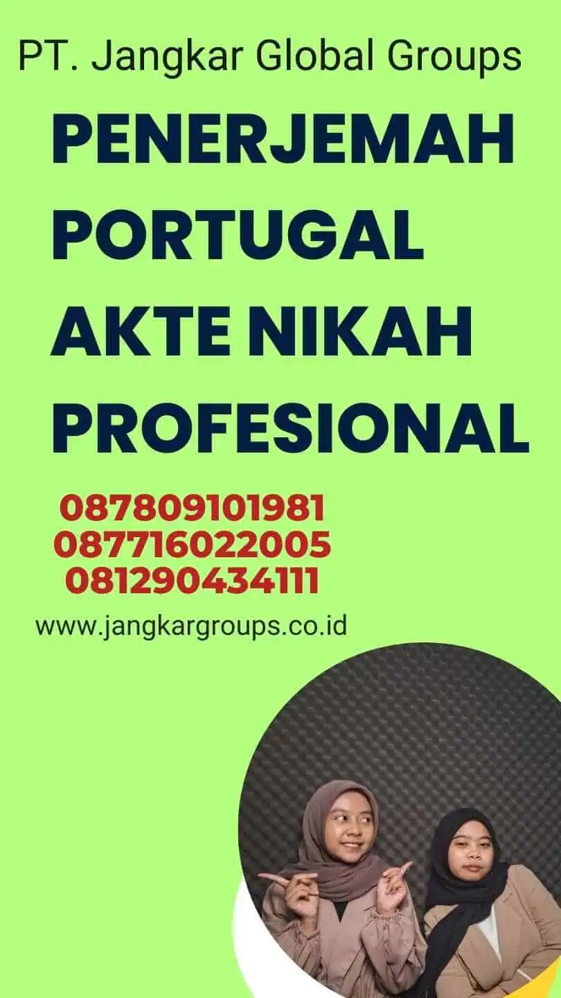 Penerjemah Portugal Akte Nikah Profesional