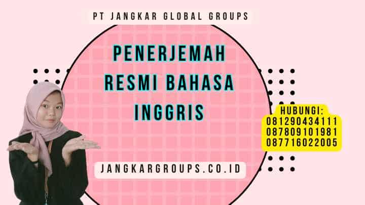 Penerjemah Resmi Bahasa Inggris