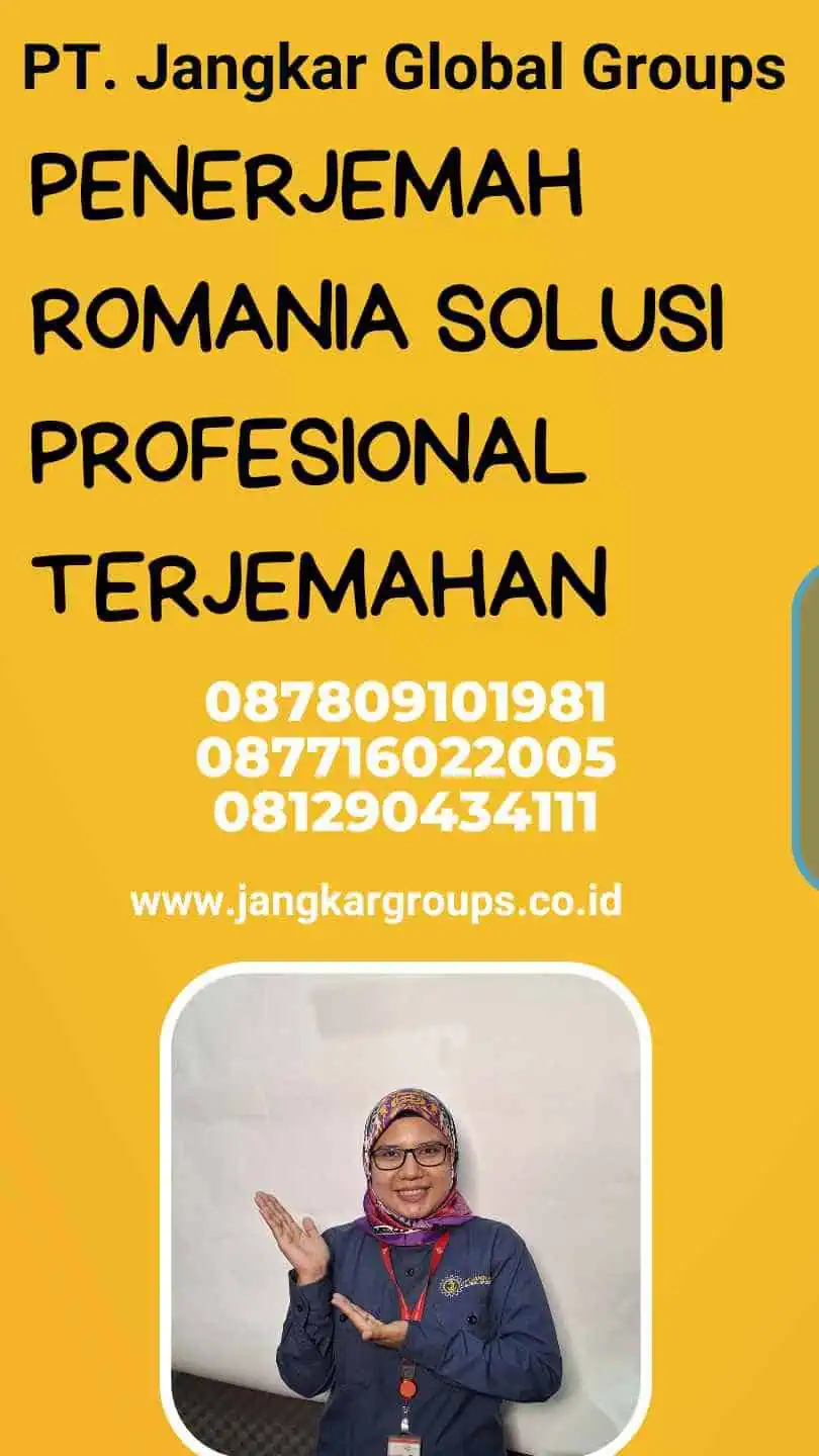 Penerjemah Romania Solusi Profesional Terjemahan