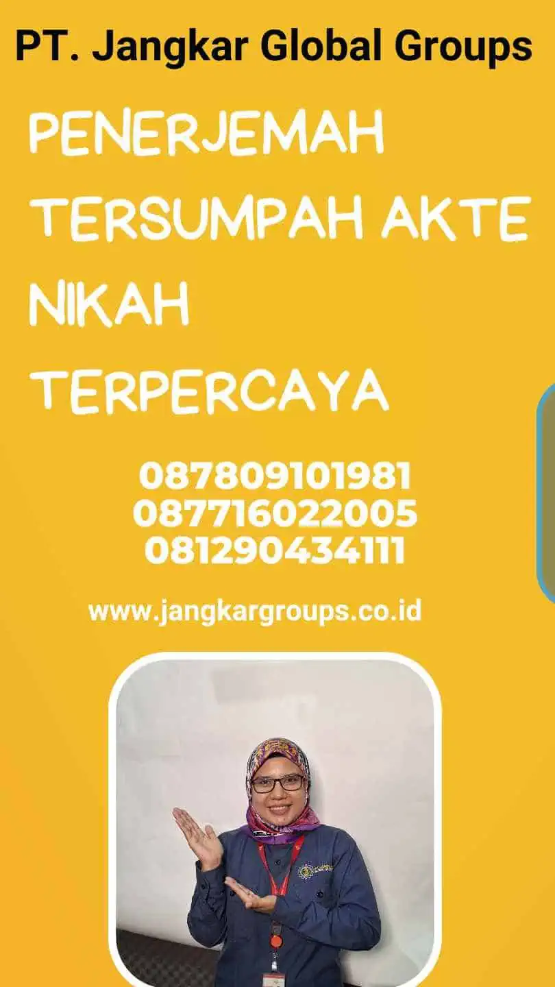 Penerjemah Tersumpah Akte Nikah Terpercaya