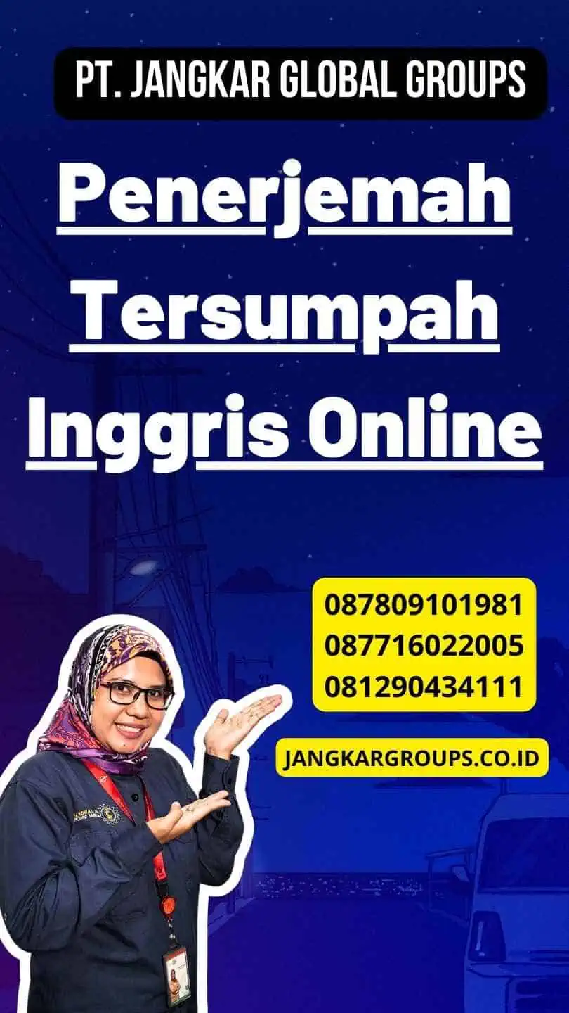 Penerjemah Tersumpah Inggris Online